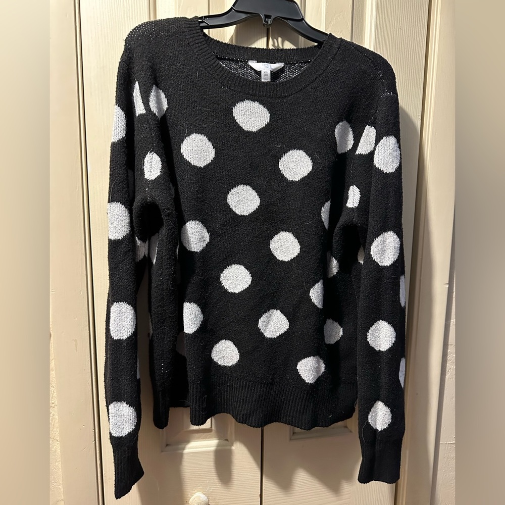 Time and Tru polka dot sweater